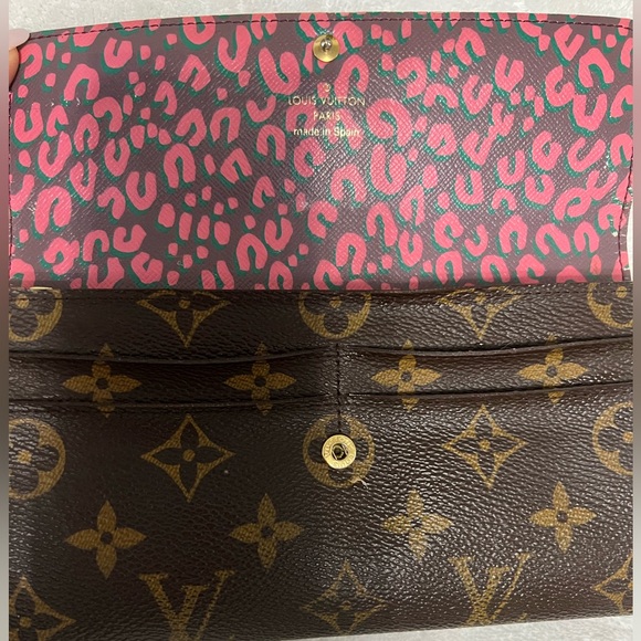 💯 Louis Vuitton Stephen Sprouse Leopard Portefeuille Sarah Monogram Wallet- inc - Picture 4 of 12